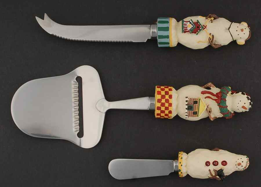 Snowman (3 Piece) Cheese Serving Set by Sakura-1