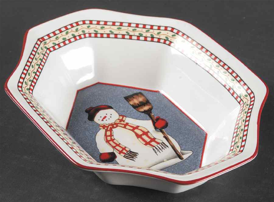 Snowman Open Candy Dish by Sakura-1