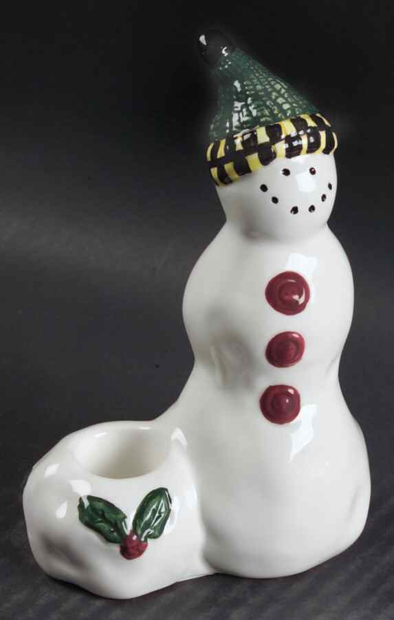 Snowman 5" Candlestick by Sakura-1