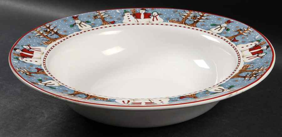 Snowman 14" Large Salad Serving Bowl by Sakura-1