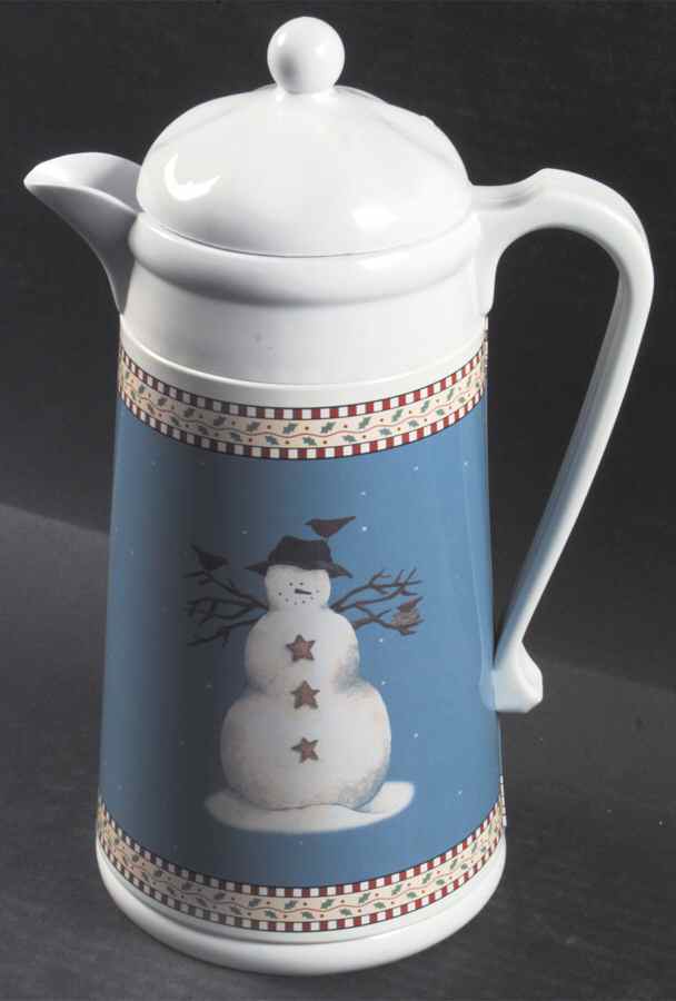 Snowman Plastic Thermos/Carafe & Lid by Sakura-1