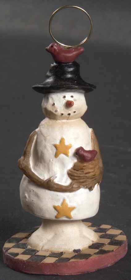 Snowman Small Placard/Place Card Holder by Sakura-1
