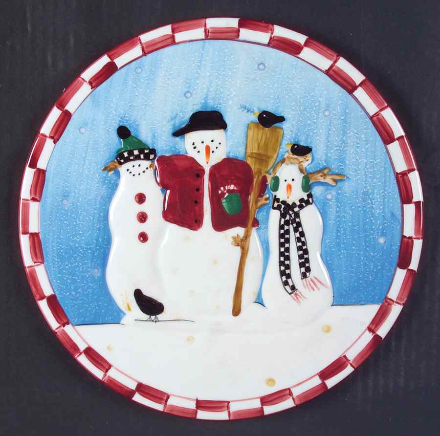 Snowman Sculpted Trivet by Sakura-1