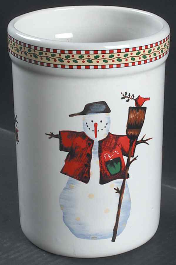 Snowman Utensil Holder by Sakura-1