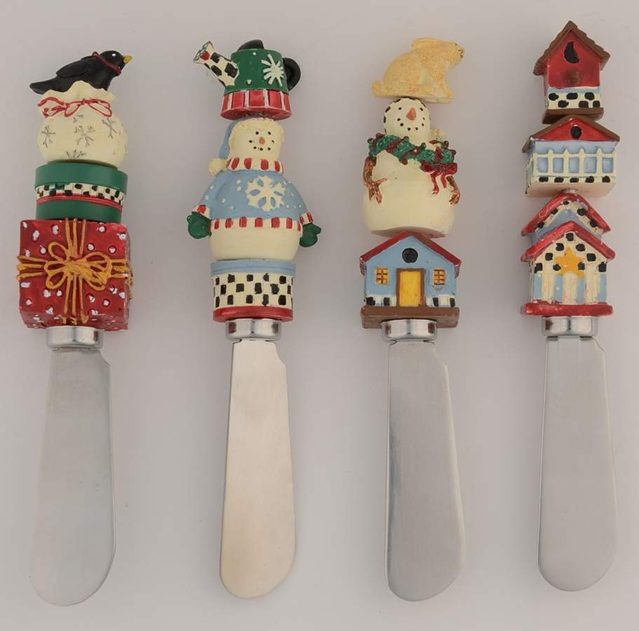 Snowman Individual Spreader - Set of 4 Motif by Sakura-1