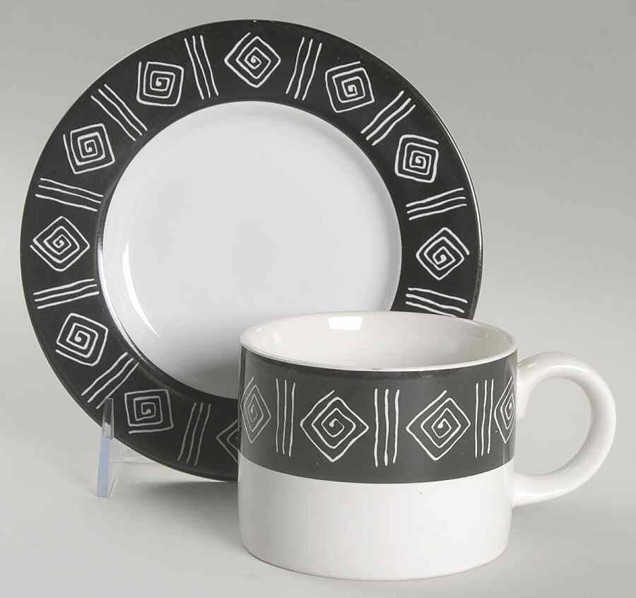 Sphinx Flat Cup & Saucer Set by Sakura-1