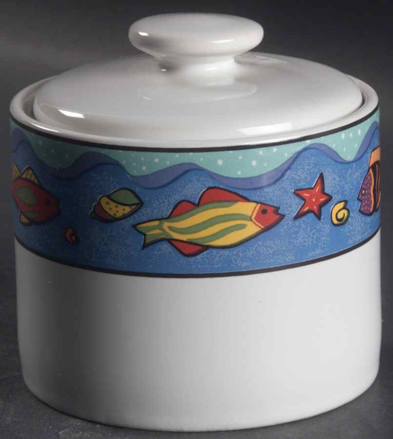 Splash Sugar Bowl & Lid by Sakura-1