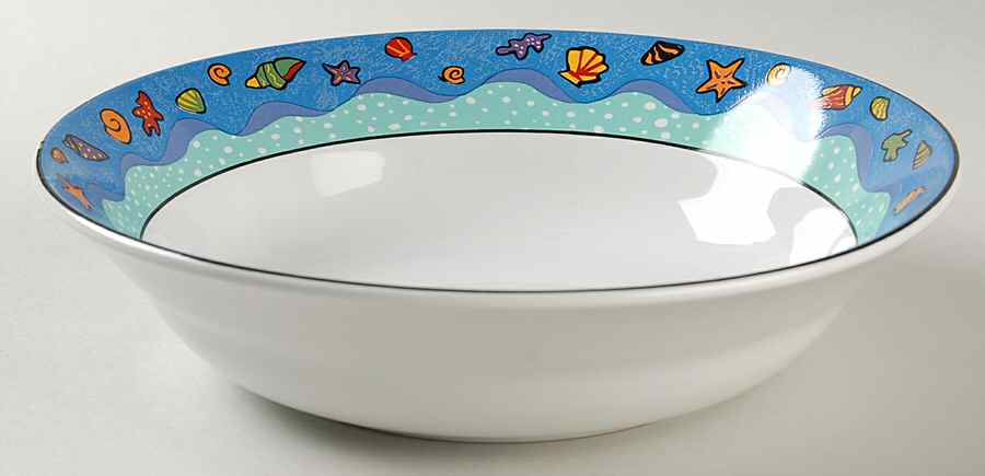 Splash 9" Round Vegetable Bowl by Sakura-1