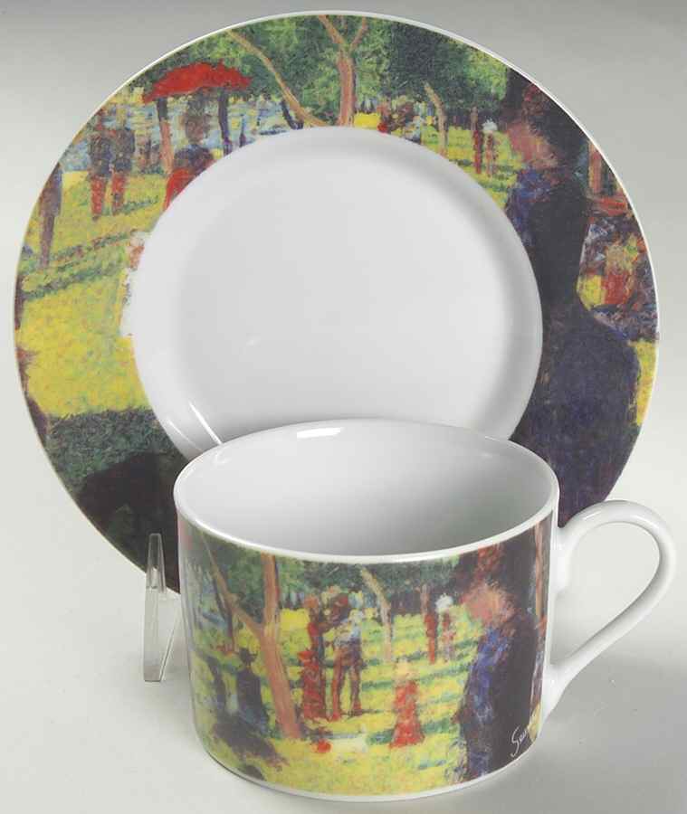 Sunday Afternoon Flat Cup & Saucer Set by Sakura-1