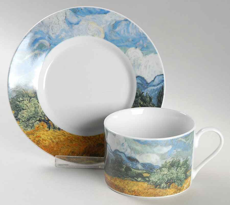 Vincent Flat Cup & Saucer Set by Sakura-1