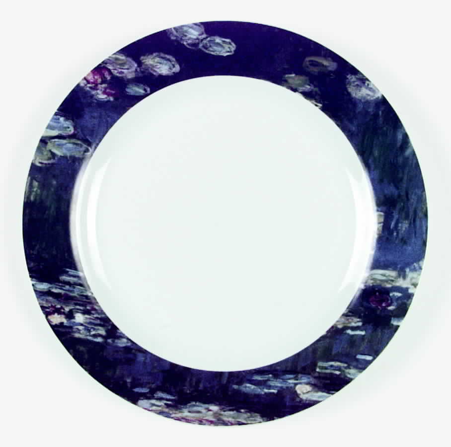 Water Lilies 12" Chop Plate (Round Platter) by Sakura-1