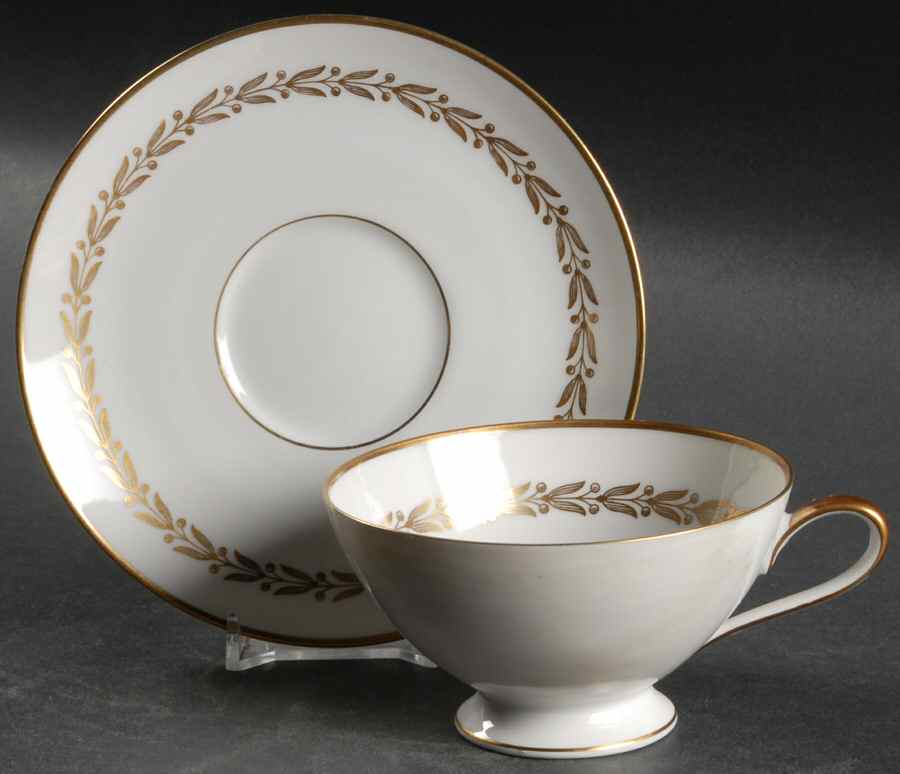 Golden Classic Footed Cup & Saucer Set by Saladmaster-1
