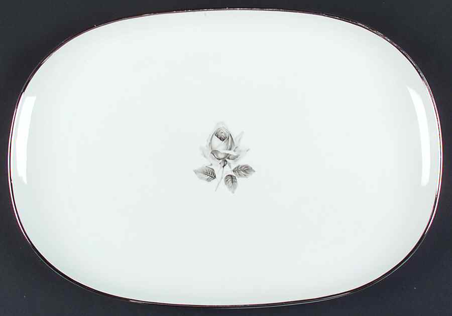 Remembrance (Platinumtrim) 15" Oval Serving Platter by Saladmaster-1