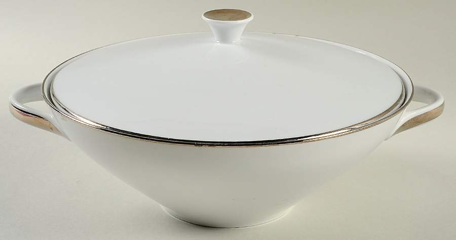 Remembrance (Platinumtrim) Round Covered Vegetable by Saladmaster-1