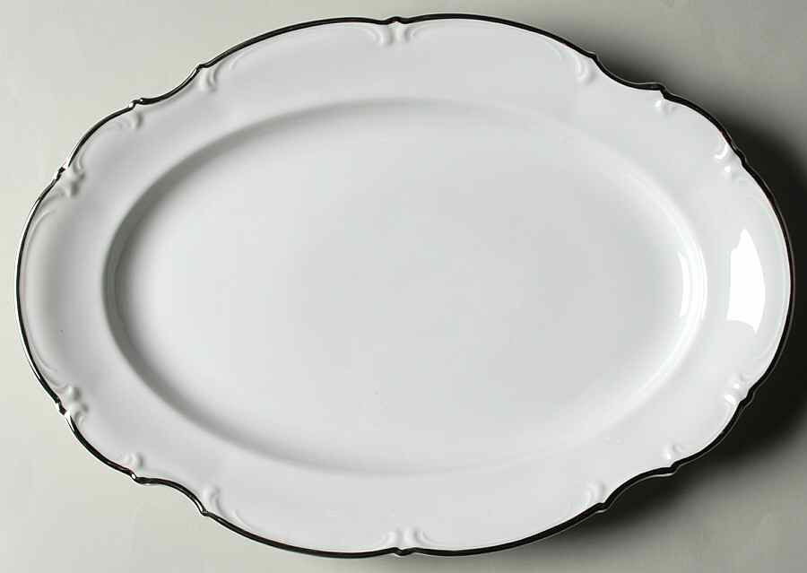 Wedding Band 15" Oval Serving Platter by Saladmaster-1