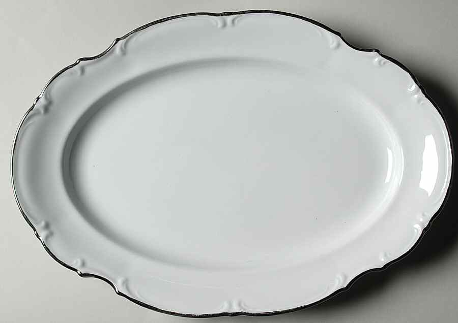 Wedding Band 14" Oval Serving Platter by Saladmaster-1