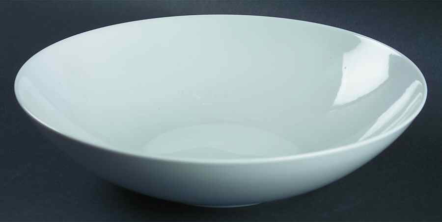 6600 White 9" Round Vegetable Bowl by Sango-1