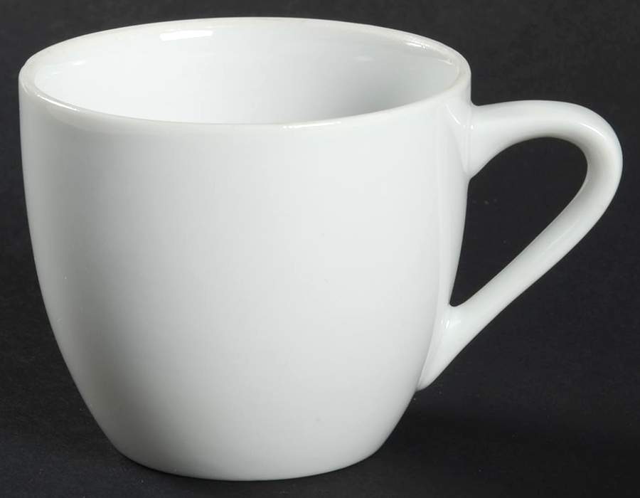 6600 White Flat Demitasse Cup by Sango-1