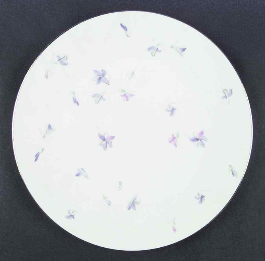 Violets (Platinum Trim) Dinner Plate by Sango-1