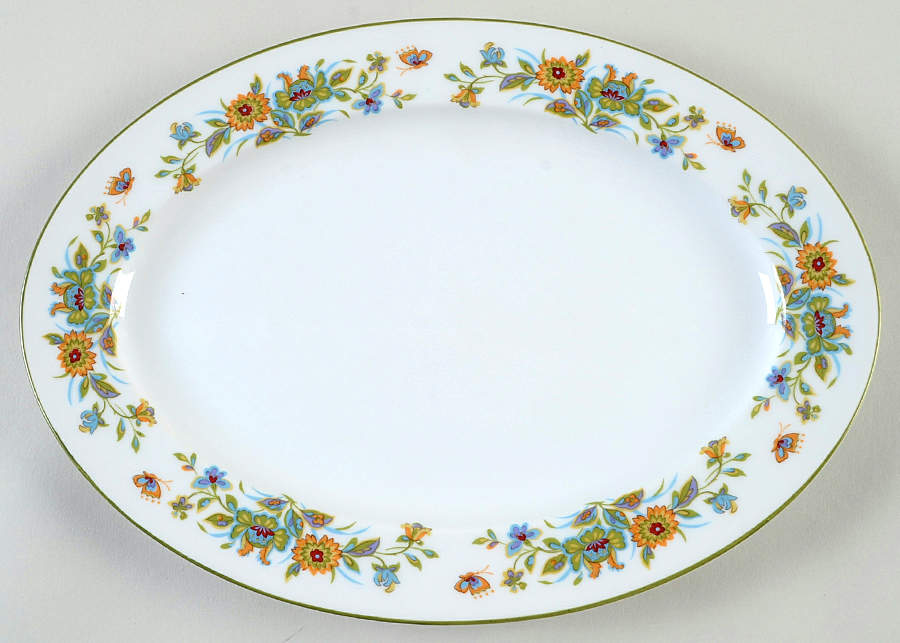 Agincourt 12" Oval Serving Platter by Sango-1