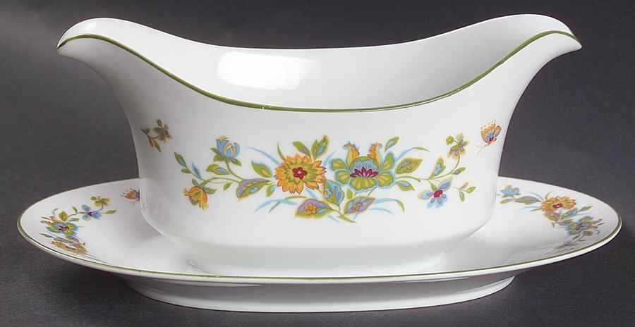 Agincourt Gravy Boat with Attached Underplate by Sango-1
