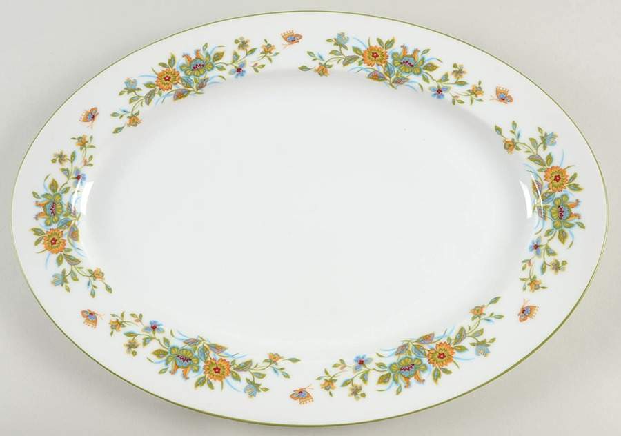 Agincourt 16" Oval Serving Platter by Sango-1