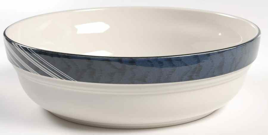 Allegro Indigo 9" Round Vegetable Bowl by Sango-1