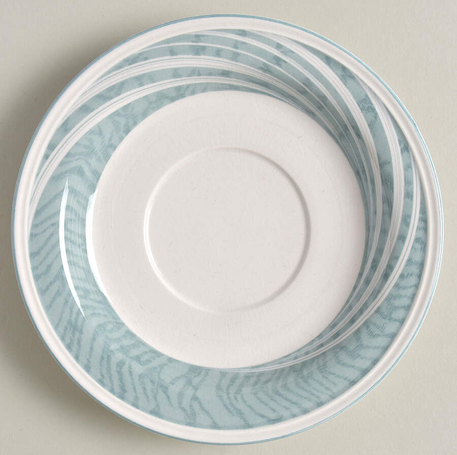 Allegro Peacock Blue Saucer by Sango-1