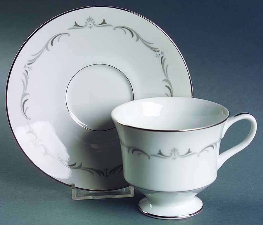 Alsace Footed Cup & Saucer Set by Sango-1