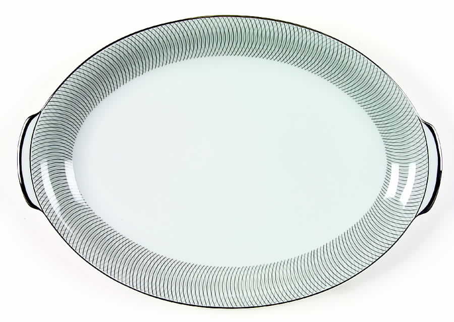 Ambassador 14" Oval Serving Platter by Sango-1