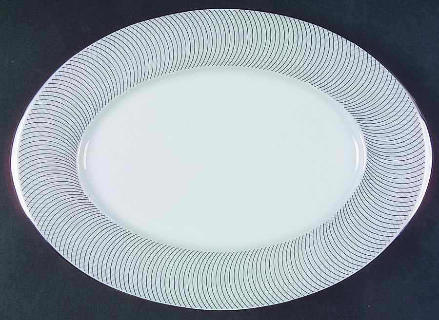 Ambassador 12" Oval Serving Platter by Sango-1