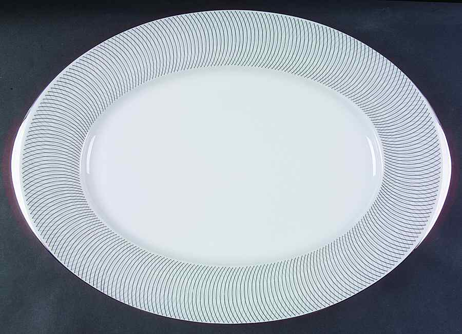 Ambassador 16" Oval Serving Platter by Sango-1