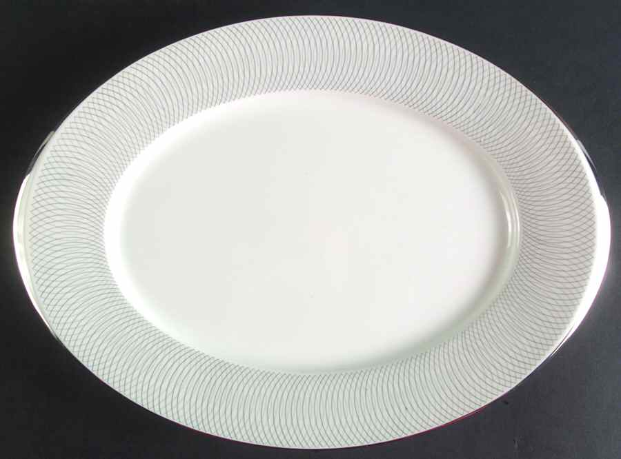 Ambassador 14" Oval Serving Platter by Sango-1