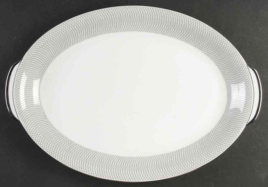 Ambassador 16" Oval Serving Platter by Sango-1