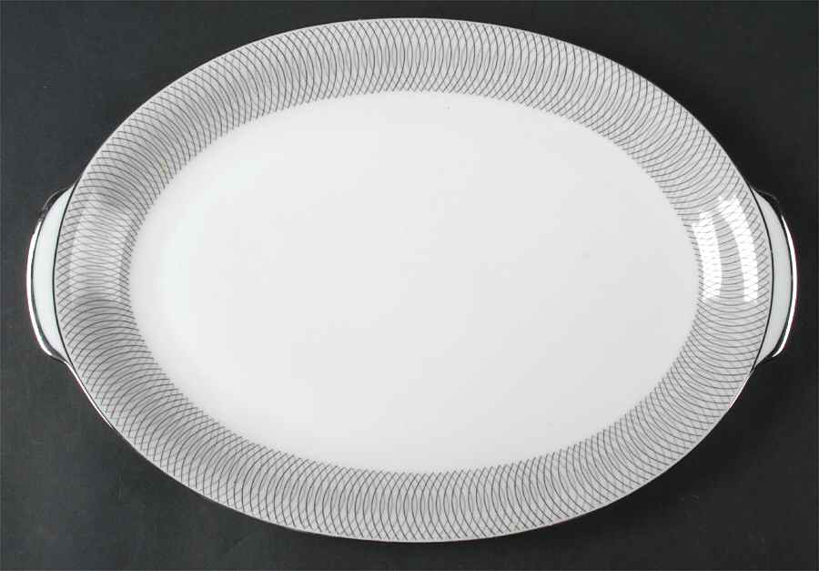 Ambassador 12" Oval Serving Platter by Sango-1