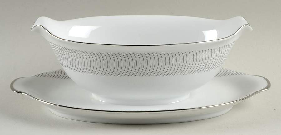 Ambassador Gravy Boat with Attached Underplate by Sango-1