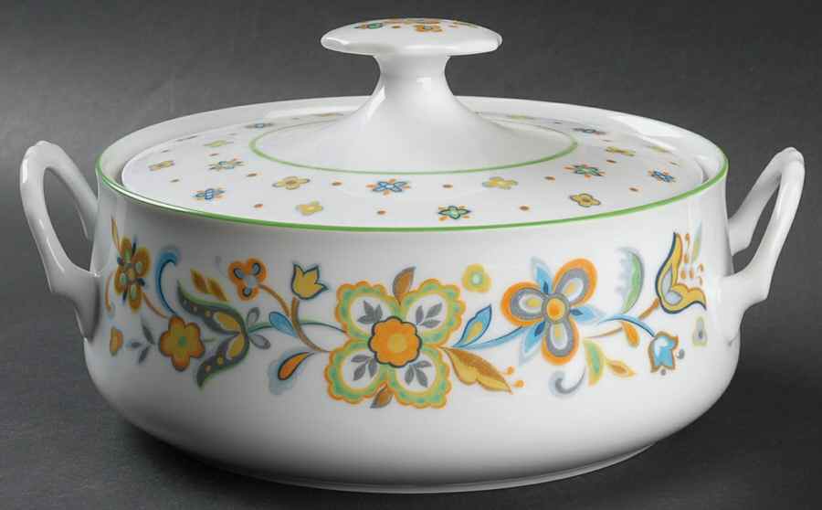 Amish Country Round Covered Vegetable by Sango-1