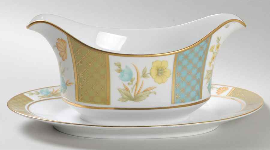 Andante Gravy Boat with Attached Underplate by Sango-1