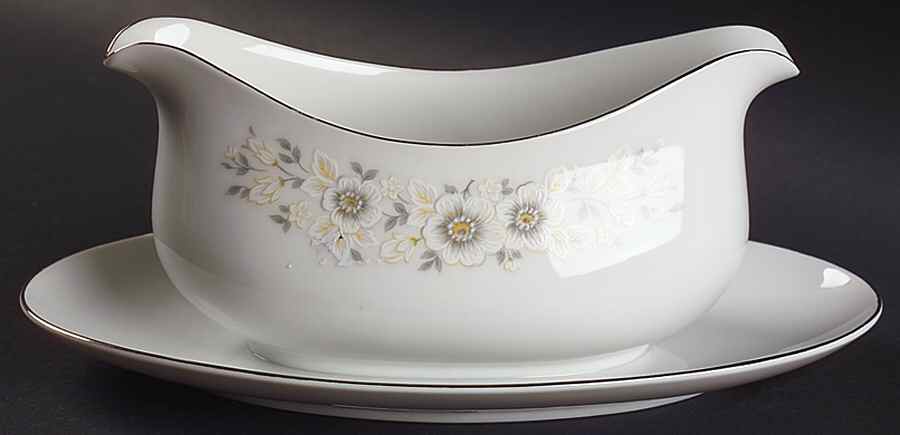 Andover Gravy Boat with Attached Underplate by Sango-1