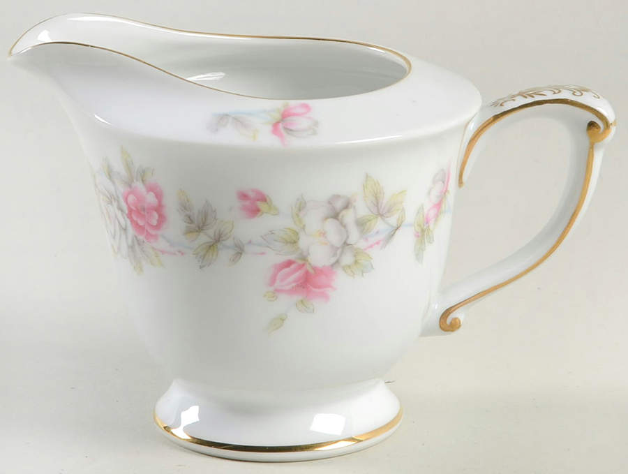Angelique (White & Pink Roses) Creamer by Sango-1