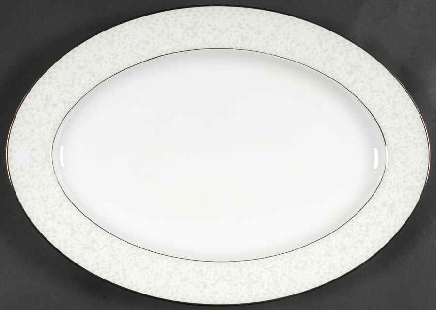 Antique Lace 14" Oval Serving Platter by Sango-1
