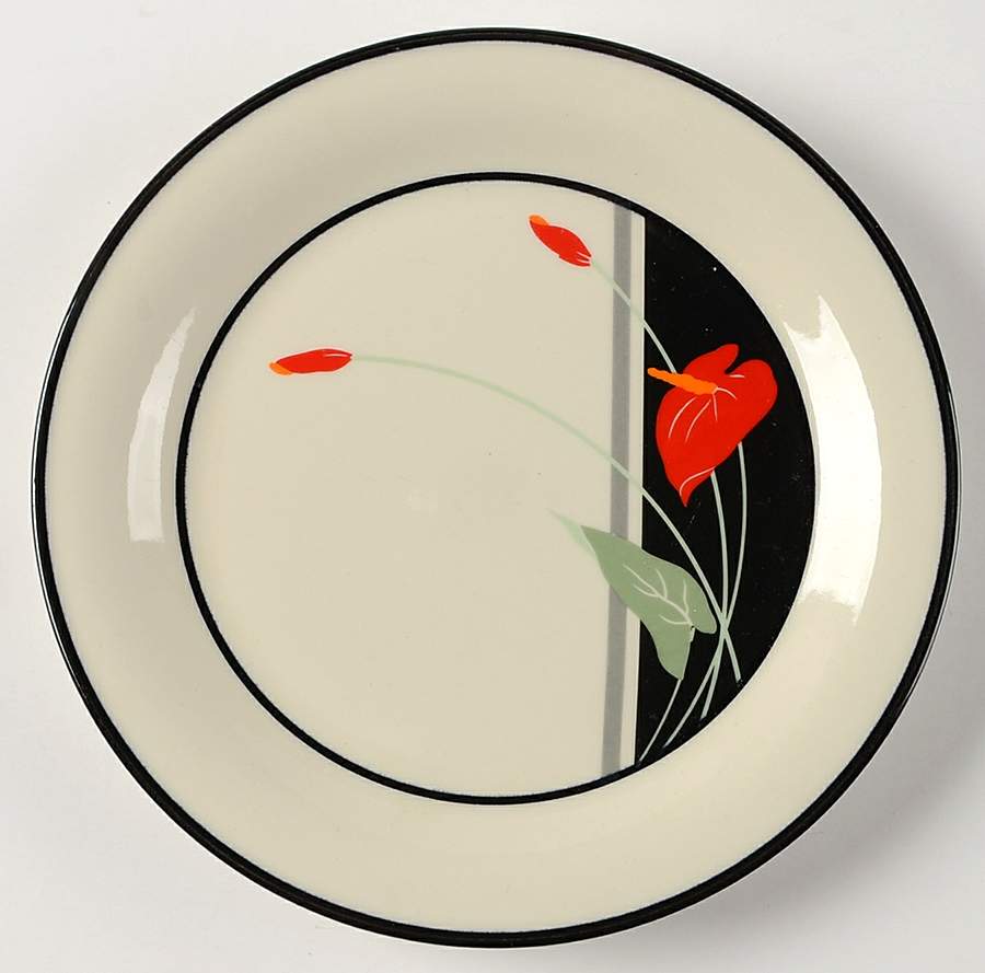 Anthurium Salad Plate by Sango-1