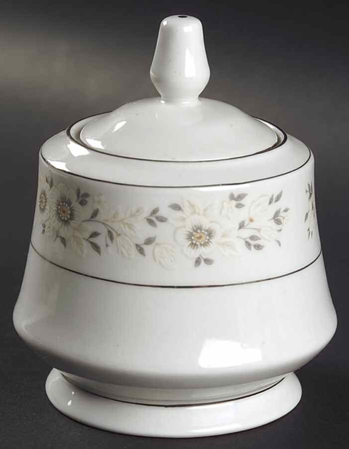Antibes Sugar Bowl & Lid by Sango-1