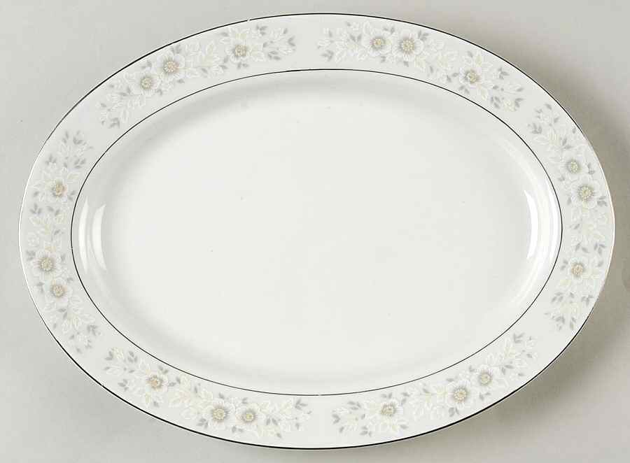 Antibes 12" Oval Serving Platter by Sango-1