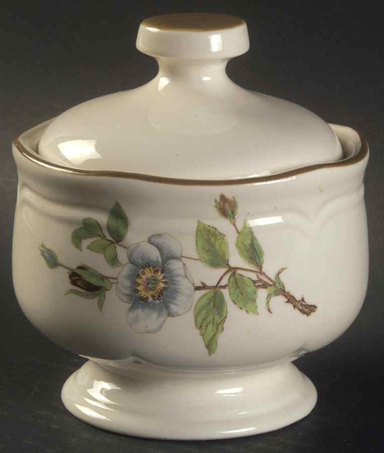 Apple Blossom (Sangostone) Sugar Bowl & Lid by Sango-1