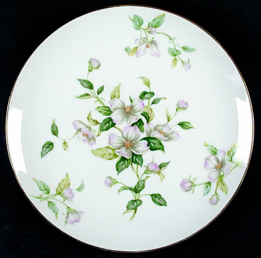 Apple Blossom (Fine China, Coupe Shape) Dinner Plate by Sango-1