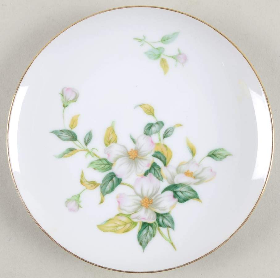 Apple Blossom (Fine China, Coupe Shape) Salad Plate by Sango-1
