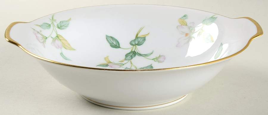 Apple Blossom (Fine China, Coupe Shape) 9" Round Vegetable Bowl by Sango-1