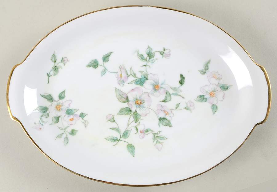 Apple Blossom (Fine China, Coupe Shape) 14" Oval Serving Platter by Sango-1