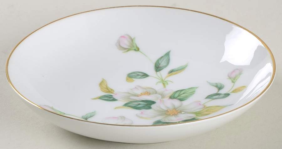 Apple Blossom (Fine China, Coupe Shape) Fruit/Dessert (Sauce) Bowl by Sango-1